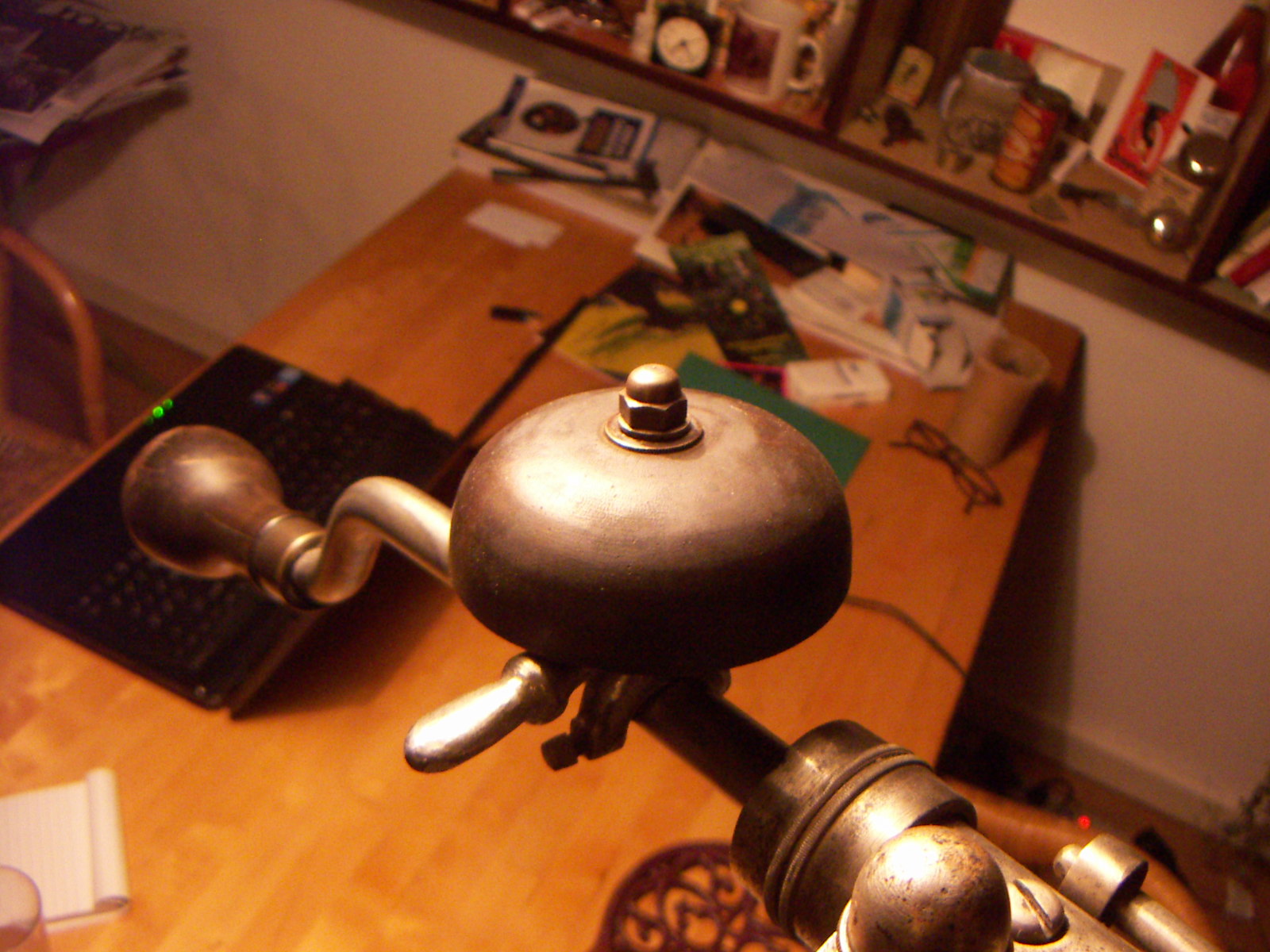 Bel op de fiets.