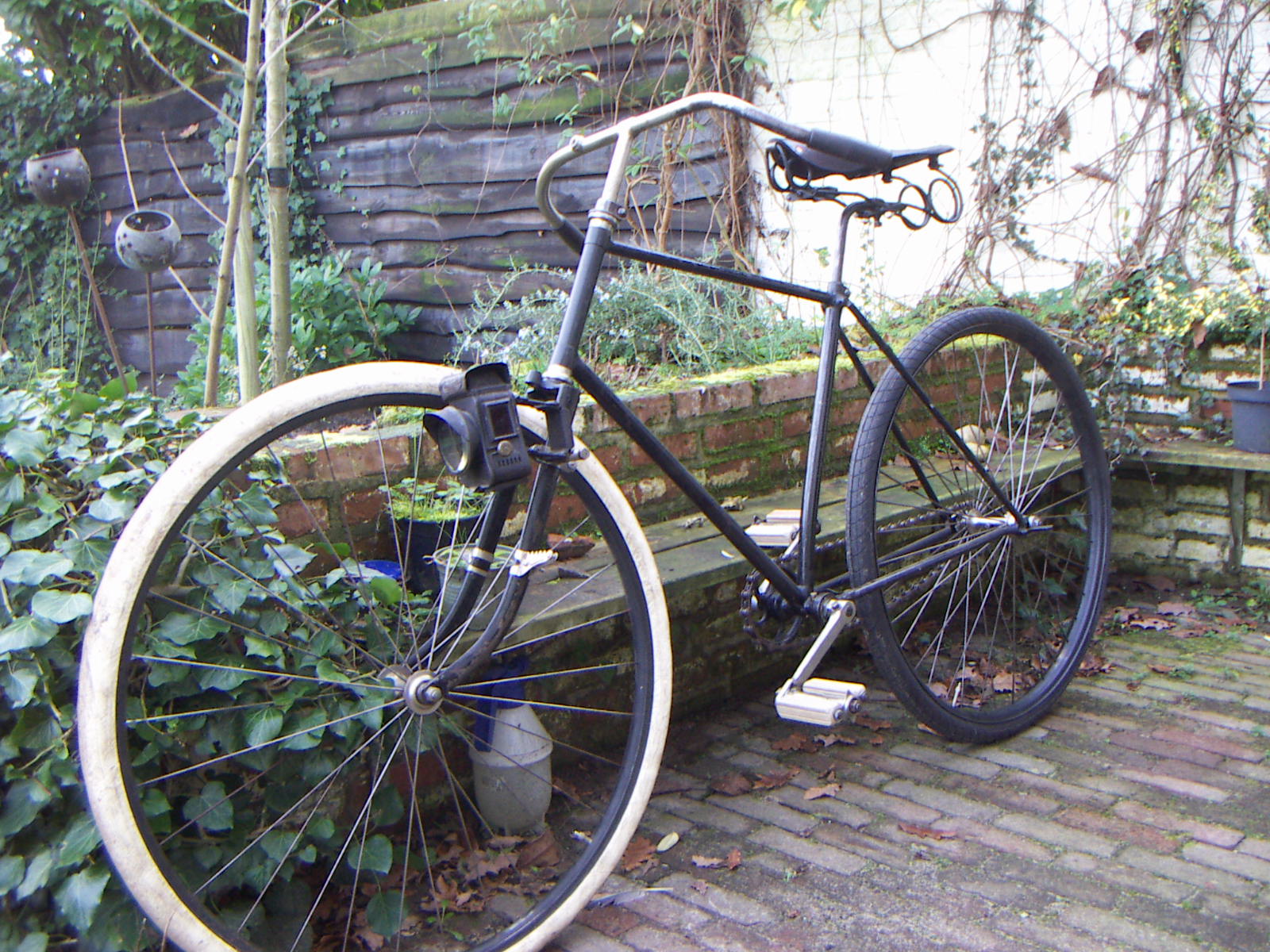 Fiets met lamp