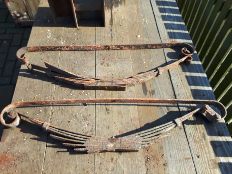 Oude situtie bladveren