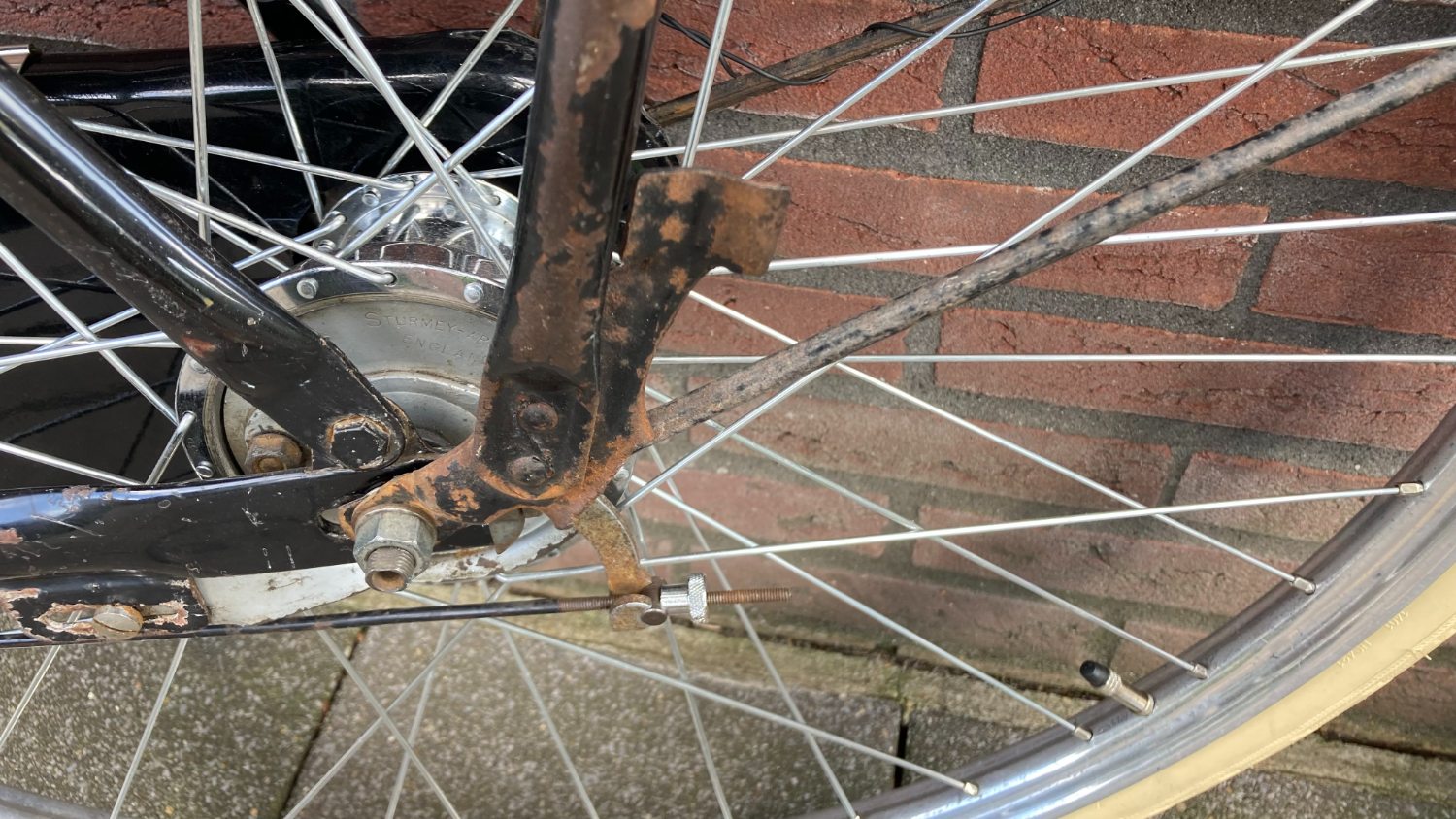 Detail steunbuis
