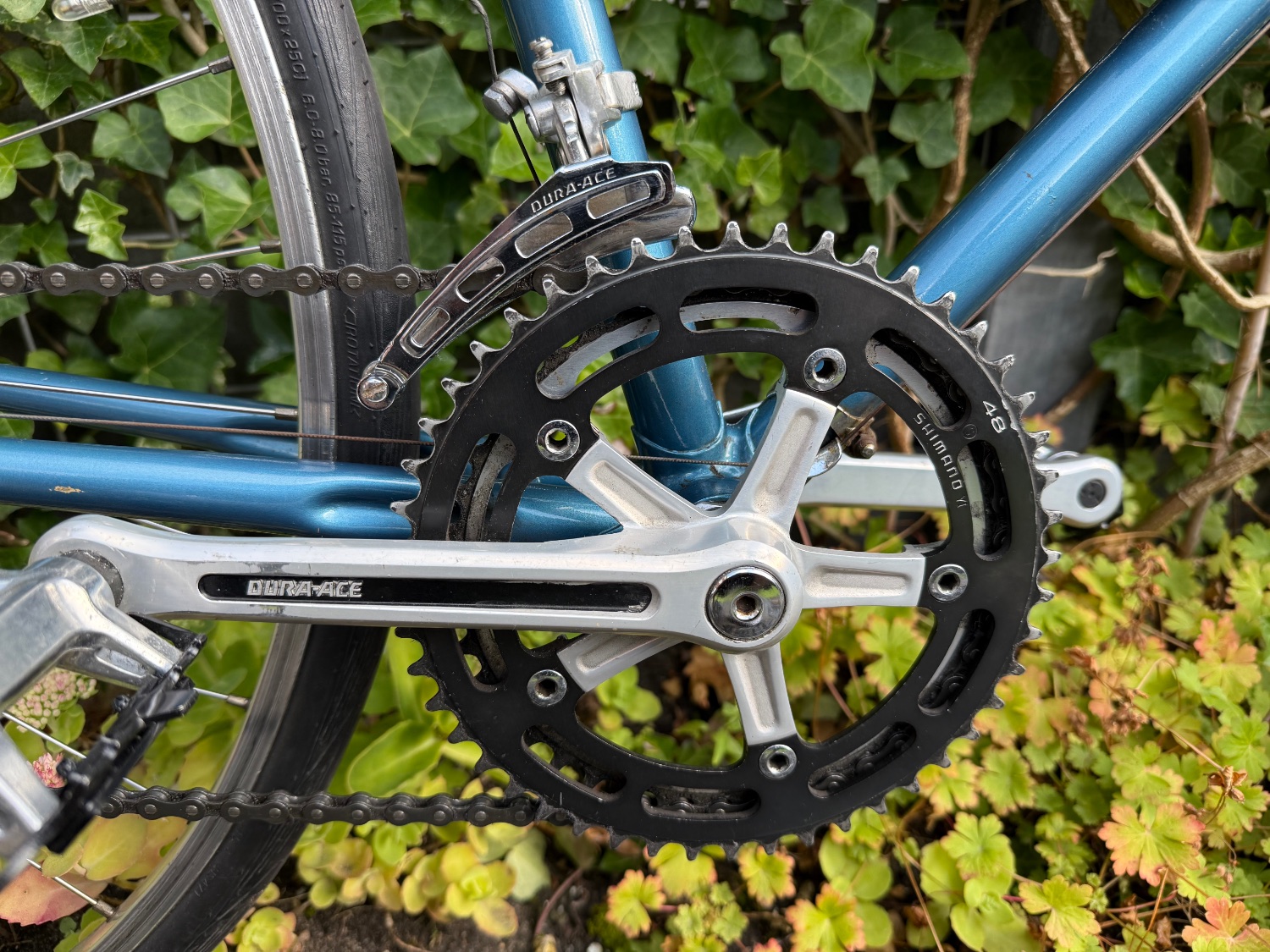 Dura Ace eerste serie voorderailleur