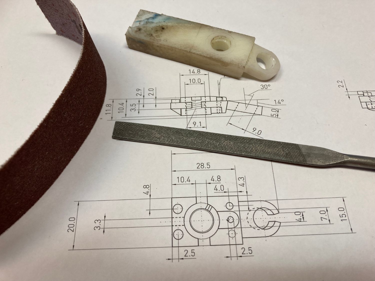 The holes are drilled.