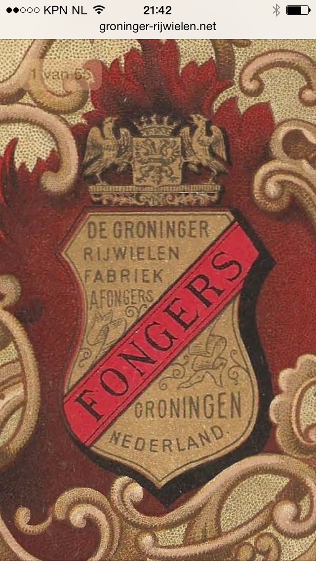 Beeldmerk van de Fongers prijscourant uit 1900